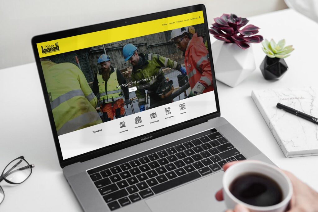 Nettside for Lista Bygg - Muskat