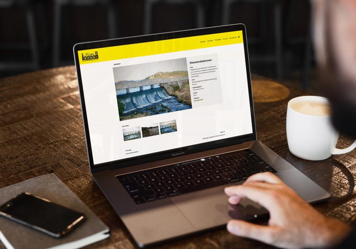 Nettside for Lista Bygg - Muskat